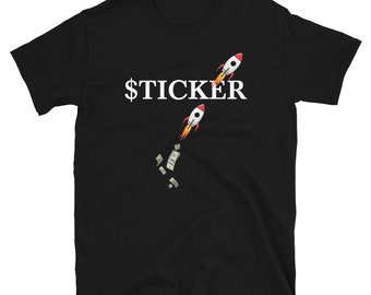 T-shirt personalizzata con il ticker della Borsa n. 1 / Regalo per trader, investitori e appassionati di borsa / Regalo per le feste / Merchandising finanziario