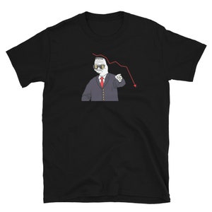 Wojak recession Stonks dank meme zoomer gift stock market funny wallstreetbets T-Shirt npc funny