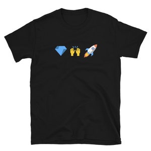 Stonks Emojis T-Shirt | Wallstreetbets Investor Gift | Diamonds Hands to the moon | Stock market Finance Clothes | Stonks Apparel