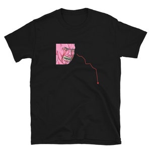 Red Wojak Doomer Zoomer boomer Stonks Market Crash funny gift idea Investor stock market T-Shirt