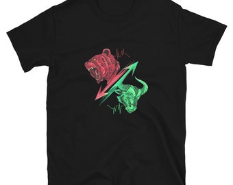 Bullish Bearish Stock market trader merch gift for finance guy t-shirt