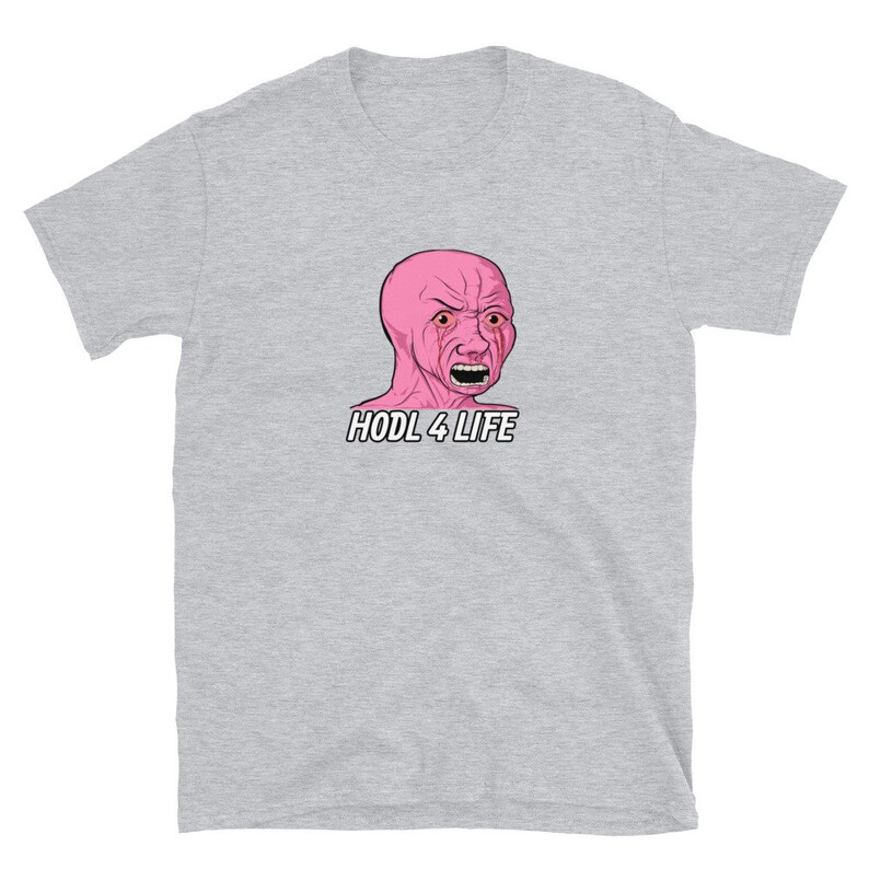 Hodl 4 Life Wojak Coomer Zoomer Dank Meme Gift Crying Tshirt Npc Funny