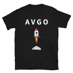 Broadcom (AVGO) Stock Market T-Shirt | Gift for Stock Trader and Investor Wallstreetbets Stonks Apparel| Finance Merch | Money Clothing
