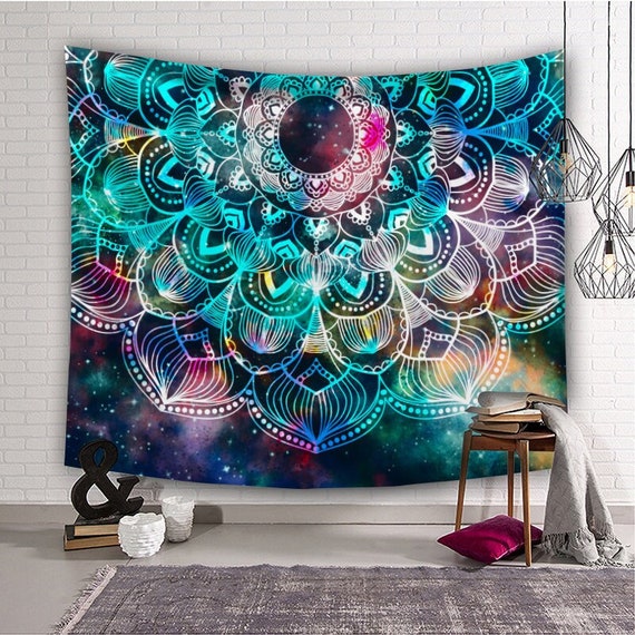 Trippy mandala tapestry sale