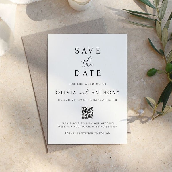 Save the dates templates qr code Etsy de