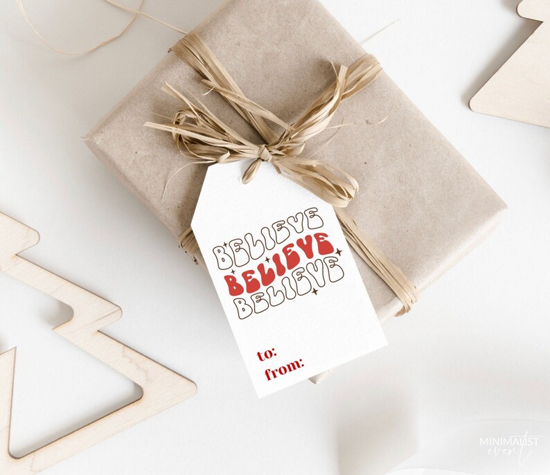 Holiday Gift Tags Printable Christmas Gift Tag Printable - Etsy