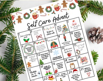 Zelfzorgadventskalender, mindfulness-advent, zelfzorgvakantieadvent, zelfzorguitdaging, geestelijke gezondheid adventskalender, dagboekpagina, dagboekpagina