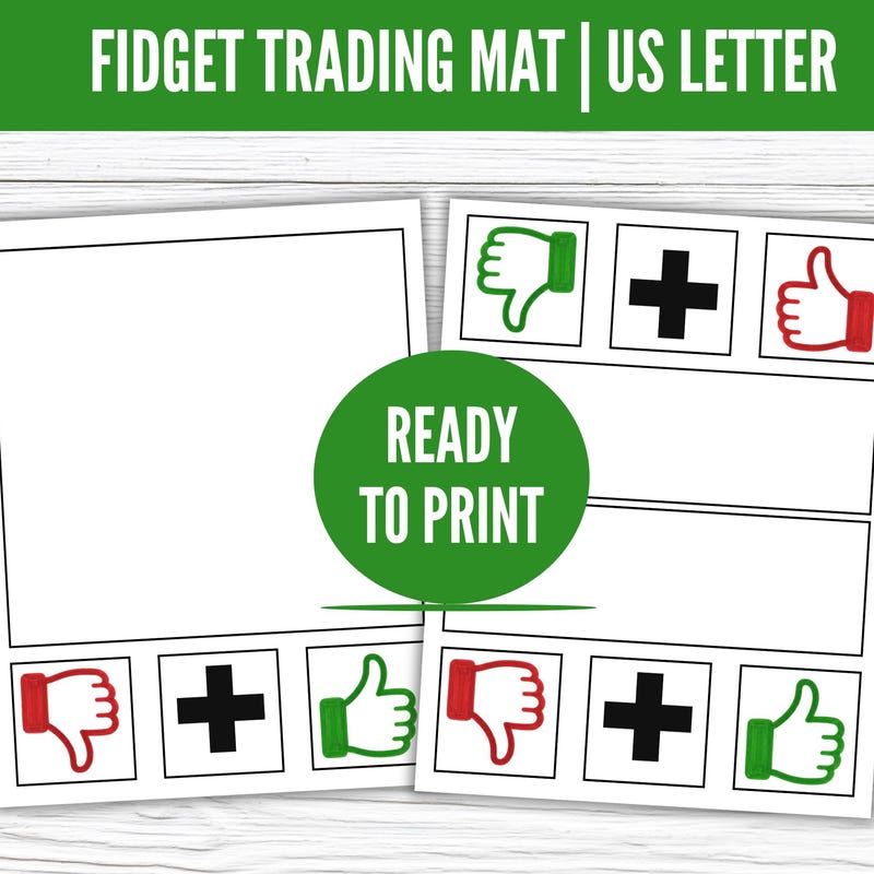 Fidget Trading Mat Printable - Etsy