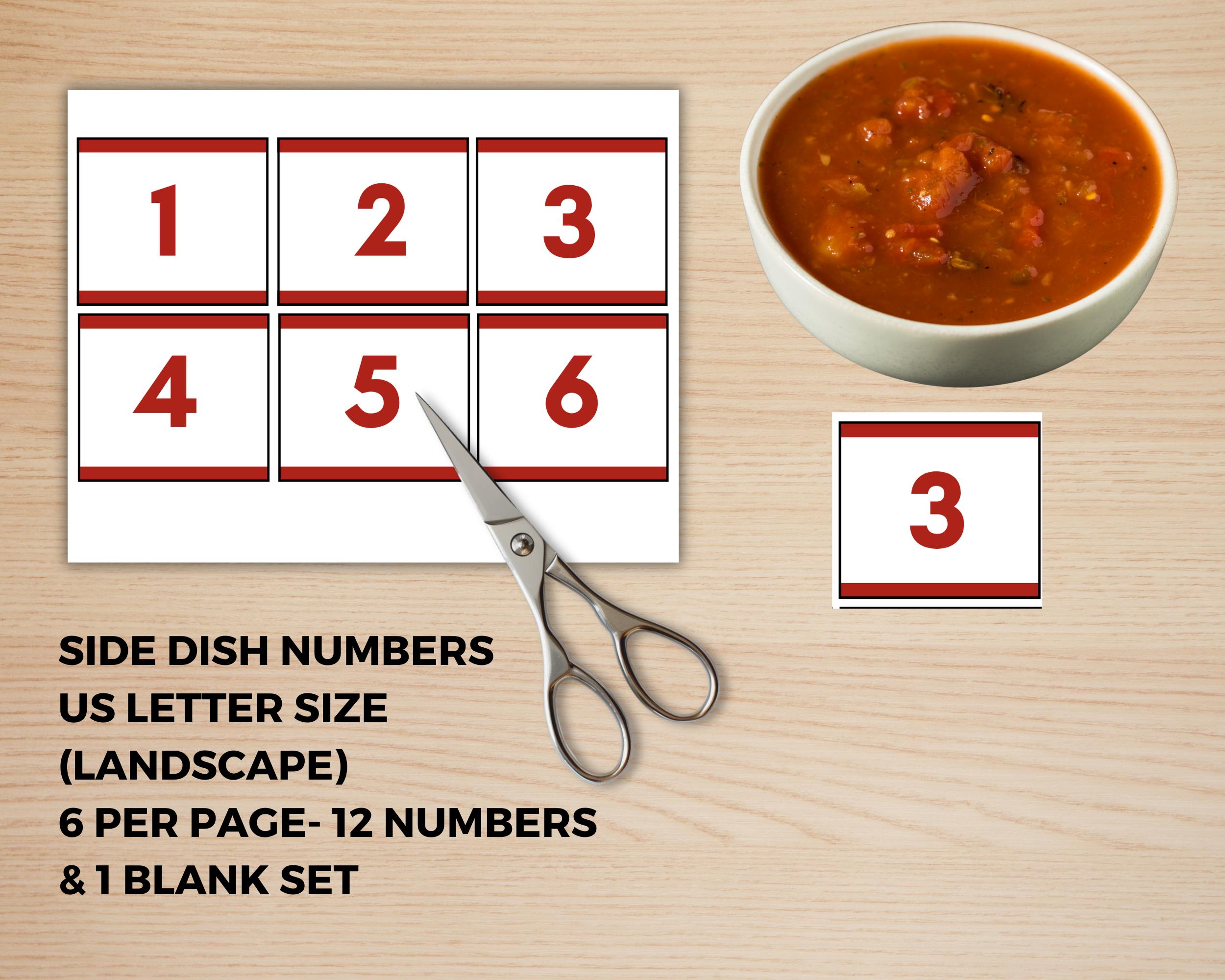 Numbers For Salsa Cook Off Salsa Tasting Competition Voting Kit, Salsa Contest Vote Cards, Best ...