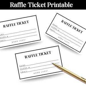 Billets de tombola imprimables, billet de tombola, cartes de tombola, cartes à dessiner, billets de tombola sportive, billets de tombola à vendre, tentez de gagner un billet,