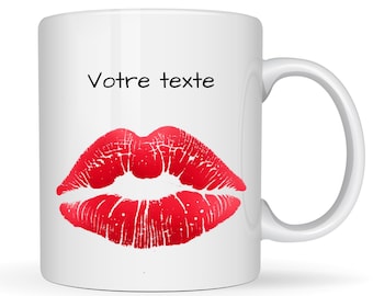 Mug personnalisé en céramique. Mug anniversaire ,amoureux avec texte au choix. cadeau anniversaire, mug prénom. LIVRAISON MONDIAL RELAY