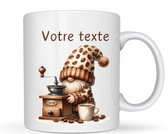 Mug personnalisé en céramique. Mug prénom. Tasse originale personnalisable. Cadeau anniversaire, Noël,Secret Santa. Livraison Mondial Relay