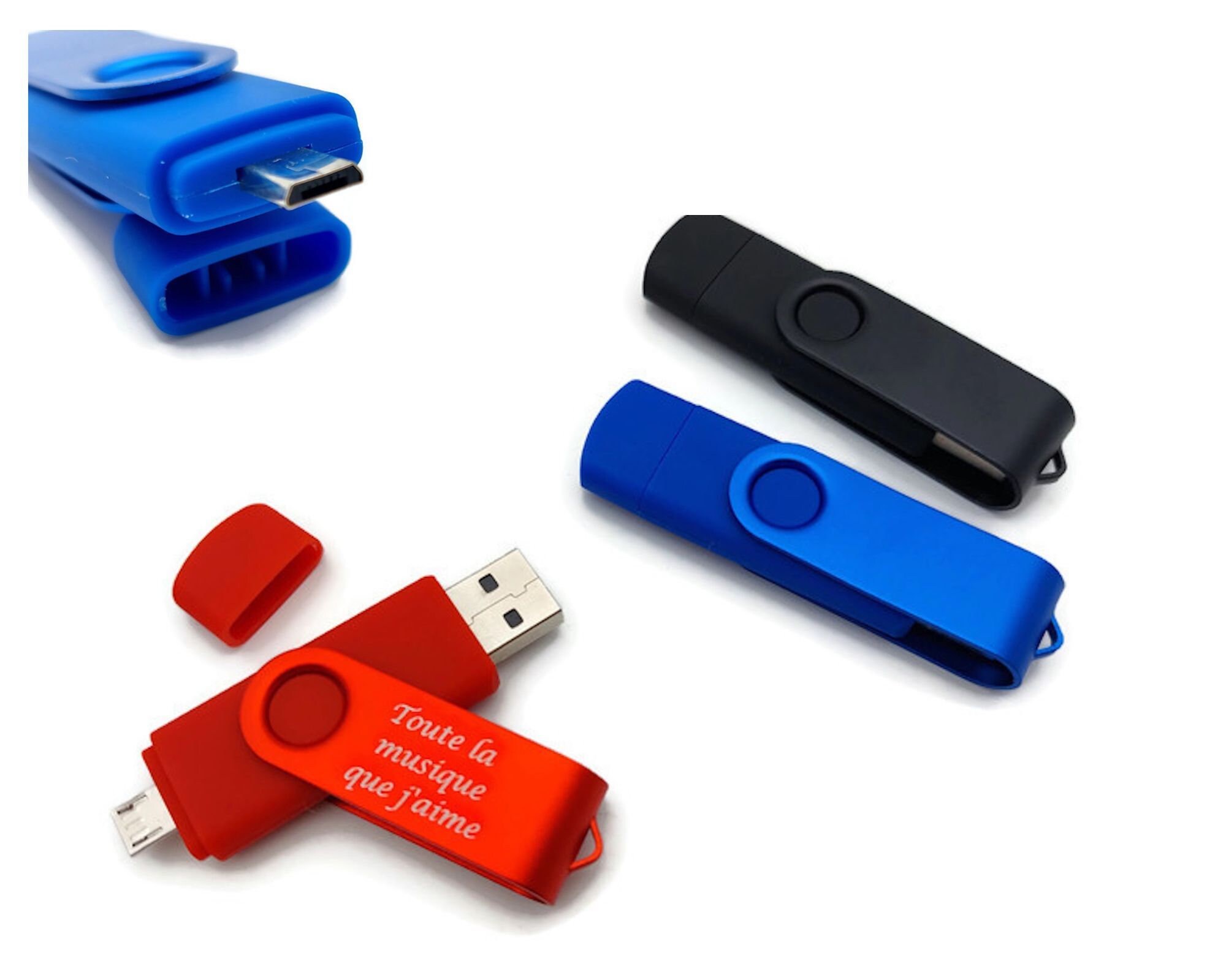 Clé USB Personnalisée avec Votre Texte (8 Go, Violet) - Un Cadeau Original  et Unique - USB 3.0