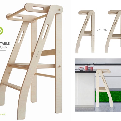 Folding Kitchen Tower Learning Helper Toddler Tower Foldable Etsy