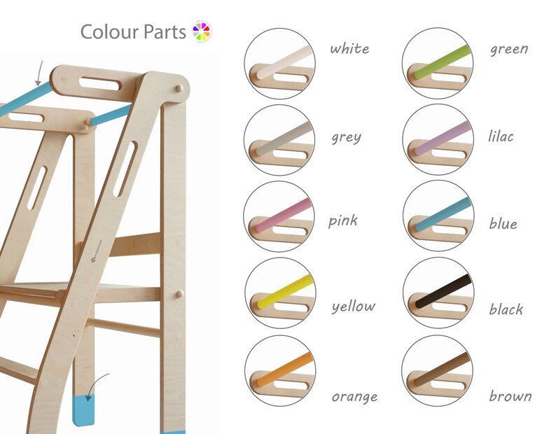 Folding Kitchen Tower Learning Helper Toddler Tower Foldable Etsy