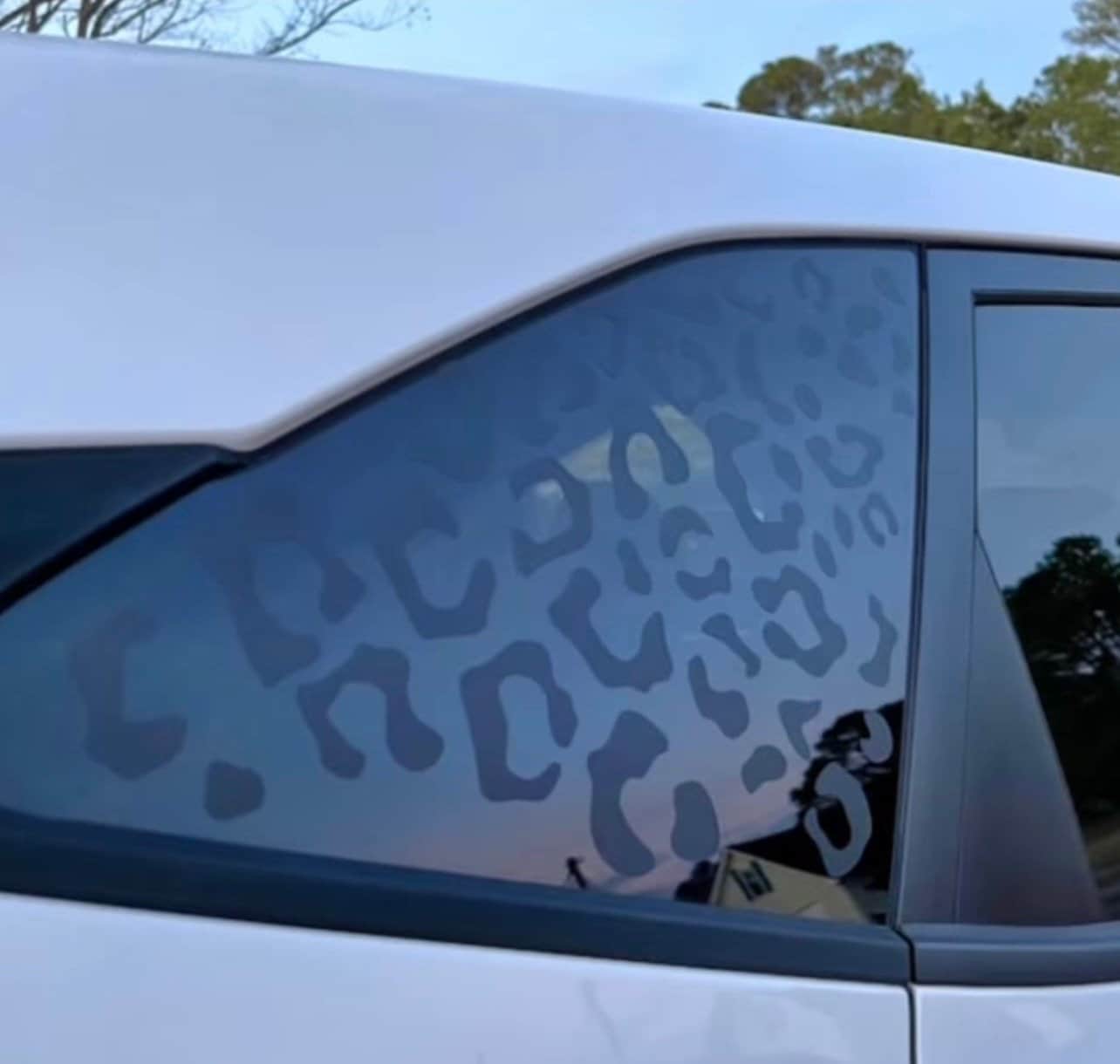 Cheetah print car decal deals