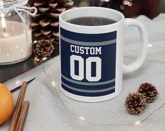 Dallas Football Fan Keramik Kaffeetasse, Einzigartiges Geschenk für NFL Sportfan 11 Unze