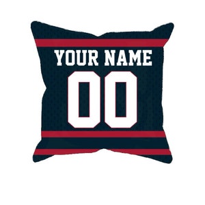 Personalized Houston football jersey style pillow case, unique custom pillowcase gift for ultimate NFL fans, choose your name and number