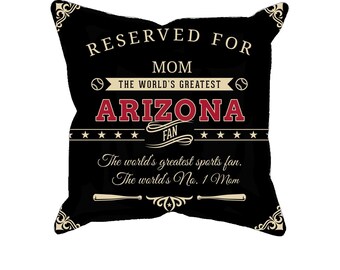 Arizona personalized baseball pillow case, unique custom gift for MLB fans, world’s greatest fan pillowcase
