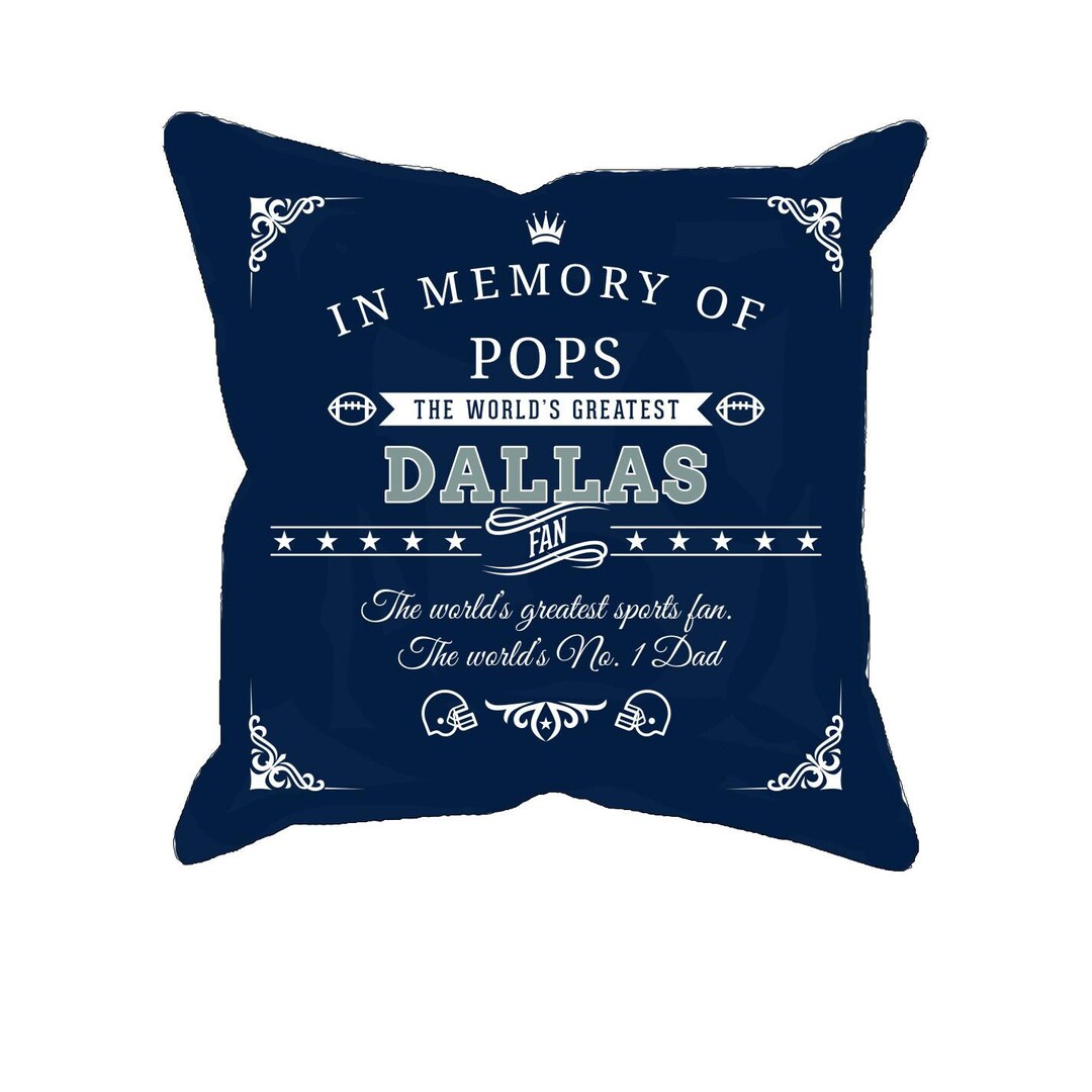 Personalized in Memory of Dallas Pillow Case Memorial Gift Etsy
