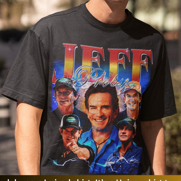 Beperkte Jeff Probst Shirt, Hommage Jeff Probst Presenter, Jeff Probst Vintage Shirt, Televisiepresentator Tee, Jeff Probst TV Show, Unisex