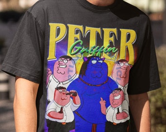 Camisa limitada de Peter Griffin, camiseta homenaje a Peter Griffin, camisa divertida de dibujos animados gráficos clásicos, fan de Peter Griffin, regalo para mujeres y hombres