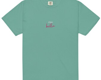 Ciao bella broderad t-shirt