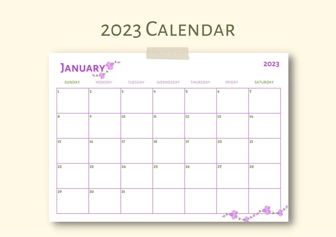 Monthly Calendar Planner Printable 2023 at Jack Waller blog Monthly Calendar Planner Printable 2023 at Jack Waller blog