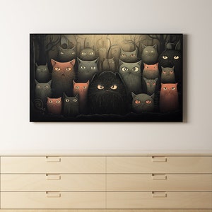 Samsung Frame Tv Art | Curios Cats | Digital AI Gen Art | Instant Download | Frame Samsung TV | Paper cut Art | 16:9 ratio | Pet Cartoon