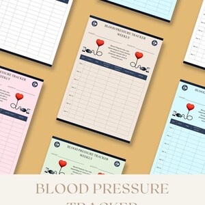 Blood Pressure Excel Tracker, Printable Tracker, Digital Download ...