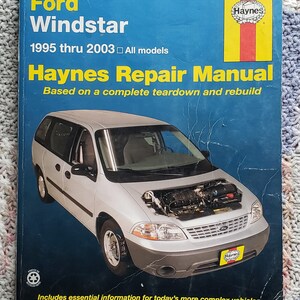 HAYNES GUIDE Ford Windstar 1995 thru 2003 All Models. Haynes Repair Manual