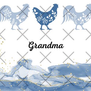 20 oz Straight Tumbler Wrap Grandma & Chickens PNG Digital File