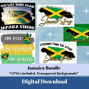 Jamaica Strong PNG Clipart Bundle (Digital Download)