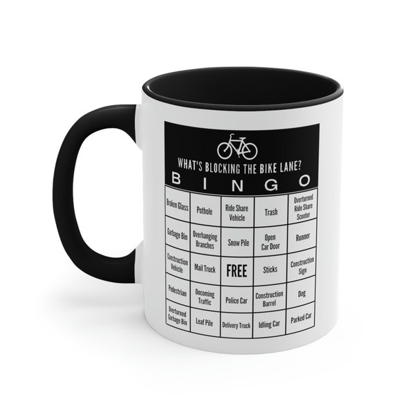 Funny Bike Mug, Bike Lane, Bike Mug, Bike Gift, Bicycle Gift, Cyclist, Cycopath, gift for cyclist, bike lover, bicyclist mug gift for