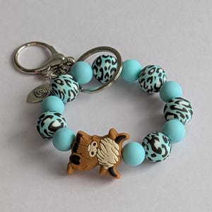 Keyring, pendant, bag charm, bag accessories, zipper, glitter, shaker