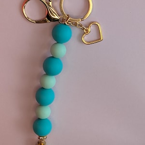 Keyring, pendant, bag charm, bag accessories, zipper, glitter, shaker