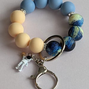 Keyring, pendant, bag charm, bag accessories, zipper, glitter, shaker