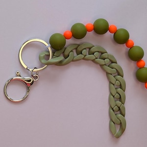 Keyring, pendant, bag charm, bag accessories, zipper, glitter, shaker