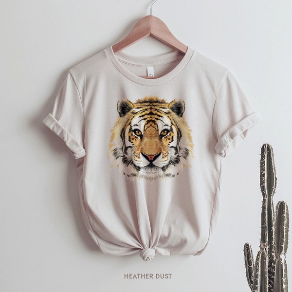 Tiger T-Shirt |  Women's Oversized T-Shirt |  Get em Tiger | tshirt for women | Boho Shirt | Vintage Style Tee | Cat Tee | Gift for her