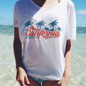 California Vintage T-Shirt | Oversized Shirt | Los Angeles Tee | Summer Vibes Shirt | Surf Session Tee | Surf Shirt | Retro Long Beach Shirt