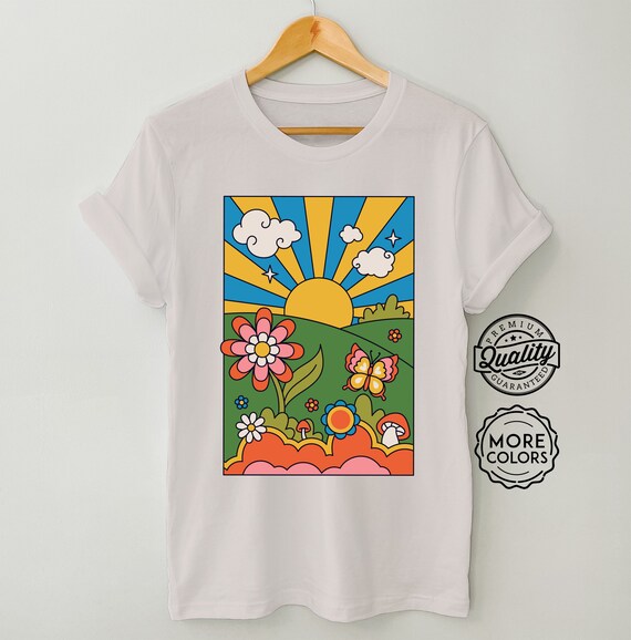 Sunshine Y2K Trendy T shirt Retro Oversized Shirt Aesthetic Clothes Positive Tee VSCO Tshirt Tumblr T Shirt Cute Vintage T shirt Etsy