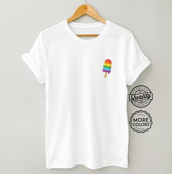Rainbow Ice Cream Shirt Pocket Size T 