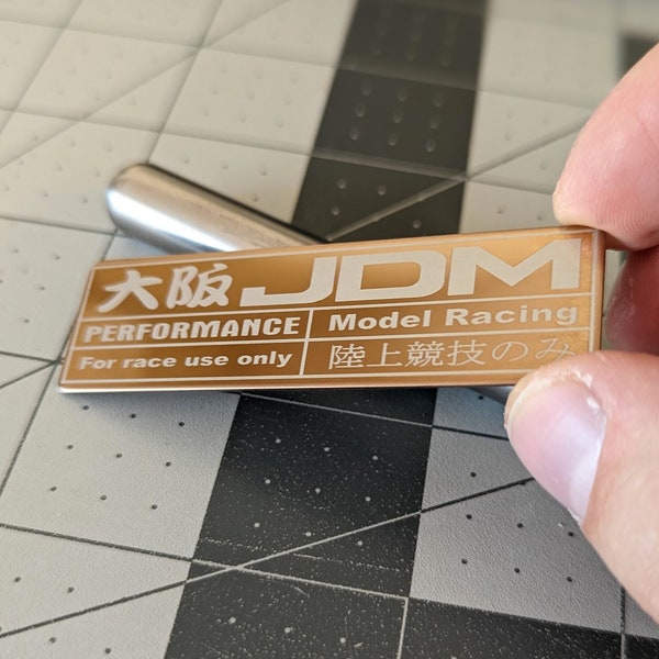 JDM Performance Metal Badge for Japanese Cars - GOLD - new color!