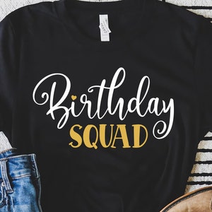 Birthday Squad Svg, Birthday Girl Svg, Crown, Queen Birthday, Friend Birthday Svg, Birthday Shirt Svg, Birthday Party, Digital Cut File