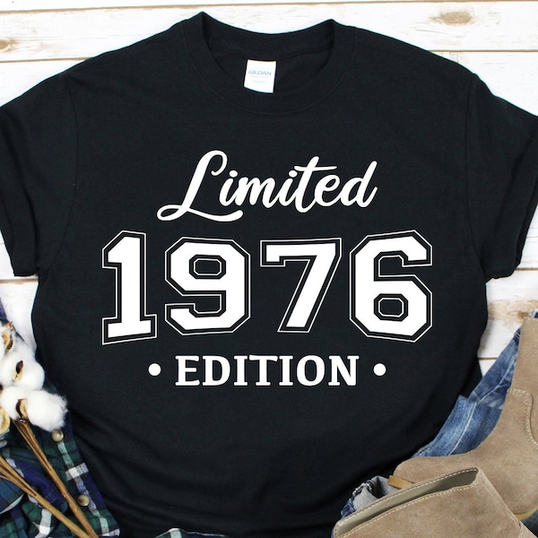 1976 Limited Edition Svg, 1976 Shirt, 1976 Birthday Shirt, Customizing Birthday Party Shirt, Mugs, Digital Cut File, Instant Download