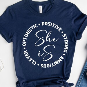 She is Svg, Inspirational Svg, Girl Power Svg, Strong Woman Svg, Hustle Svg, Boss Lady Svg, Positive Svg, Motivation svg, Digital Cut File