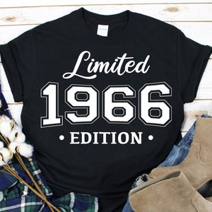1966 Limited Edition Svg, 1966 Shirt, 1966 Birthday Shirt, Customizing Birthday Party Shirt, Mugs, Digital Cut File, Instant Download