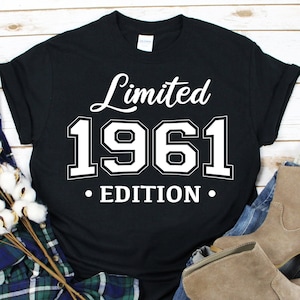 1961 Limited Edition Svg, 1961 Shirt, 1961 Birthday Shirt, Customizing Birthday Party Shirt, Mugs, Digital Cut File, Instant Download