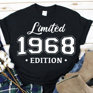 1968 Limited Edition Svg, 1968 Shirt, 1968 Geburtstagsshirt, Individualisierung Geburtstag Party Shirt, Tassen, Digital Cut File, Sofortiger Download