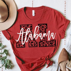 Alabama Leopard Svg, AL Leopard Svg, Alabama Svg, Alabama State Svg, Digital Cut Datei, Sofortiger Download